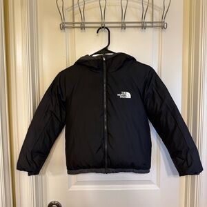 The North Face - Boy’s Hooded Jacket - Reversible - Gray or Black - Size Small
